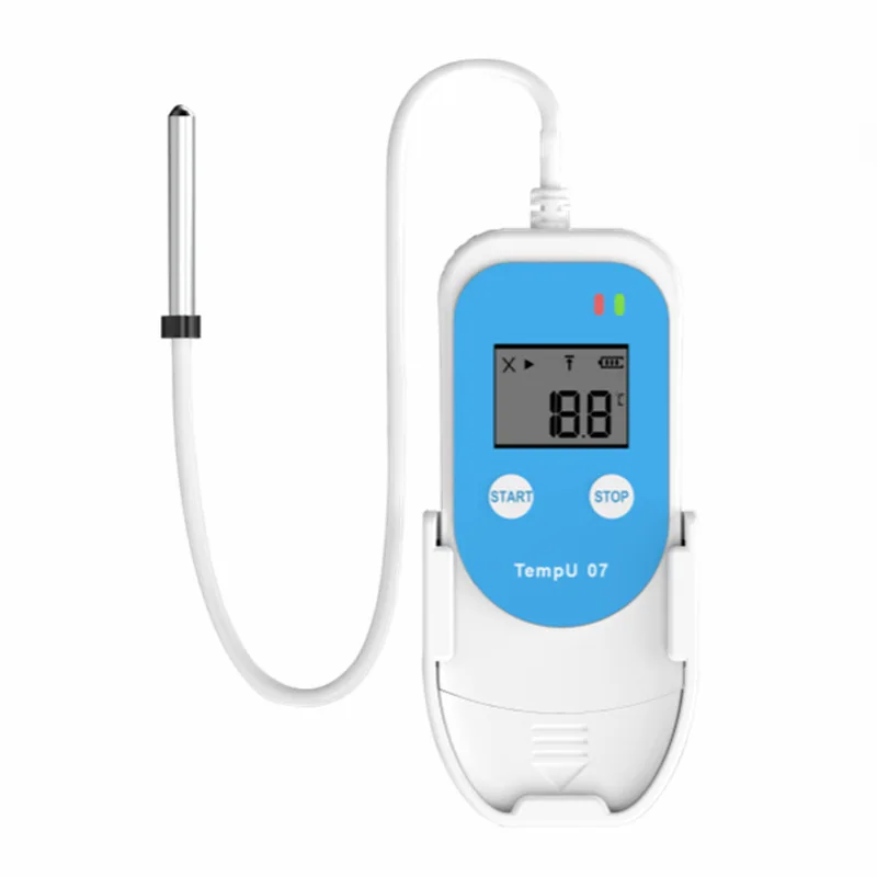 Reused Temperature Recorder for Cold Chain Transport Refrigerated Vehicles USB Tempu07B External Temperature Humidity Recorder