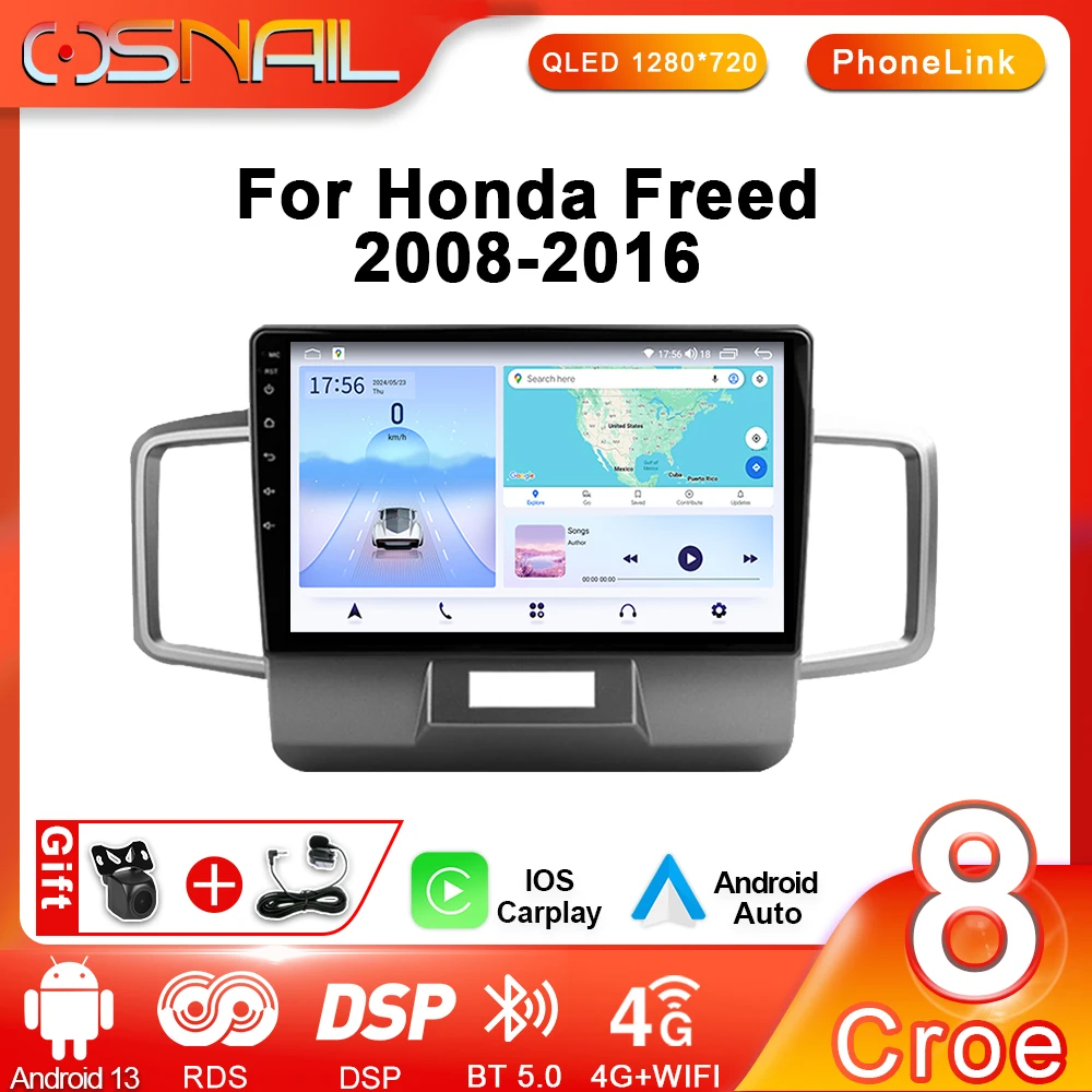 

COSNAIL Android Car Radio For Honda Freed 1 Spike 2008 - 2016 Multimedia Video Player Stereo Navigation CarPlay No 2din DVD HU