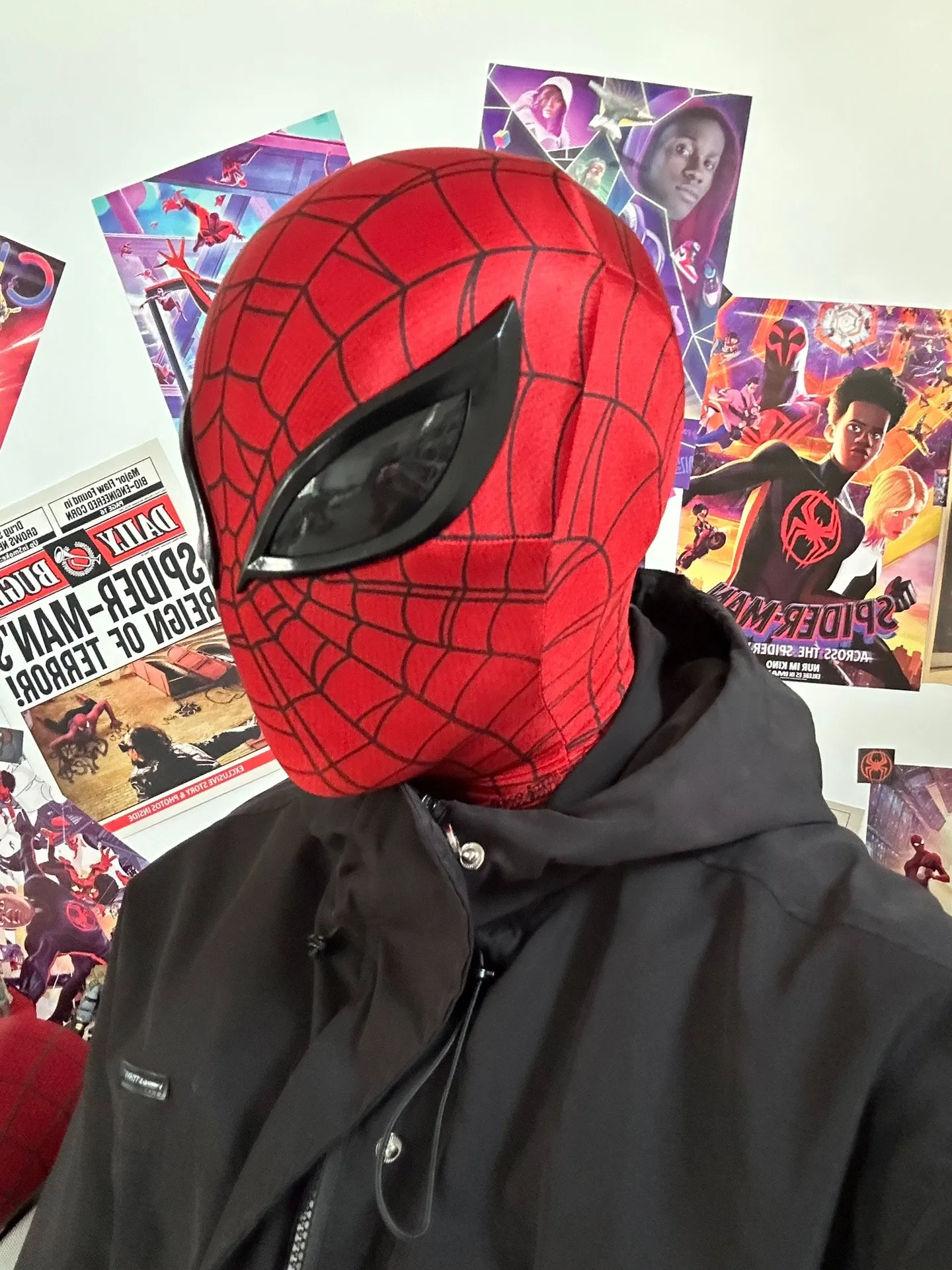 【スパイダーバース】新品 スーペリア・スパイダーマン 2Dマスク コスプレ マーベル カスタム PS5 スパイダーマン マスク（フェイスシェル