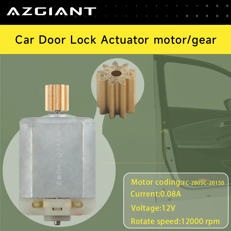 

Car Door Lock Actuator motor FC-280SC 12v Gears 9T Repair Tools For 2005-2011 VW FOX MK1 5Z1 5Z3 5Z4 Auto Replacement Parts