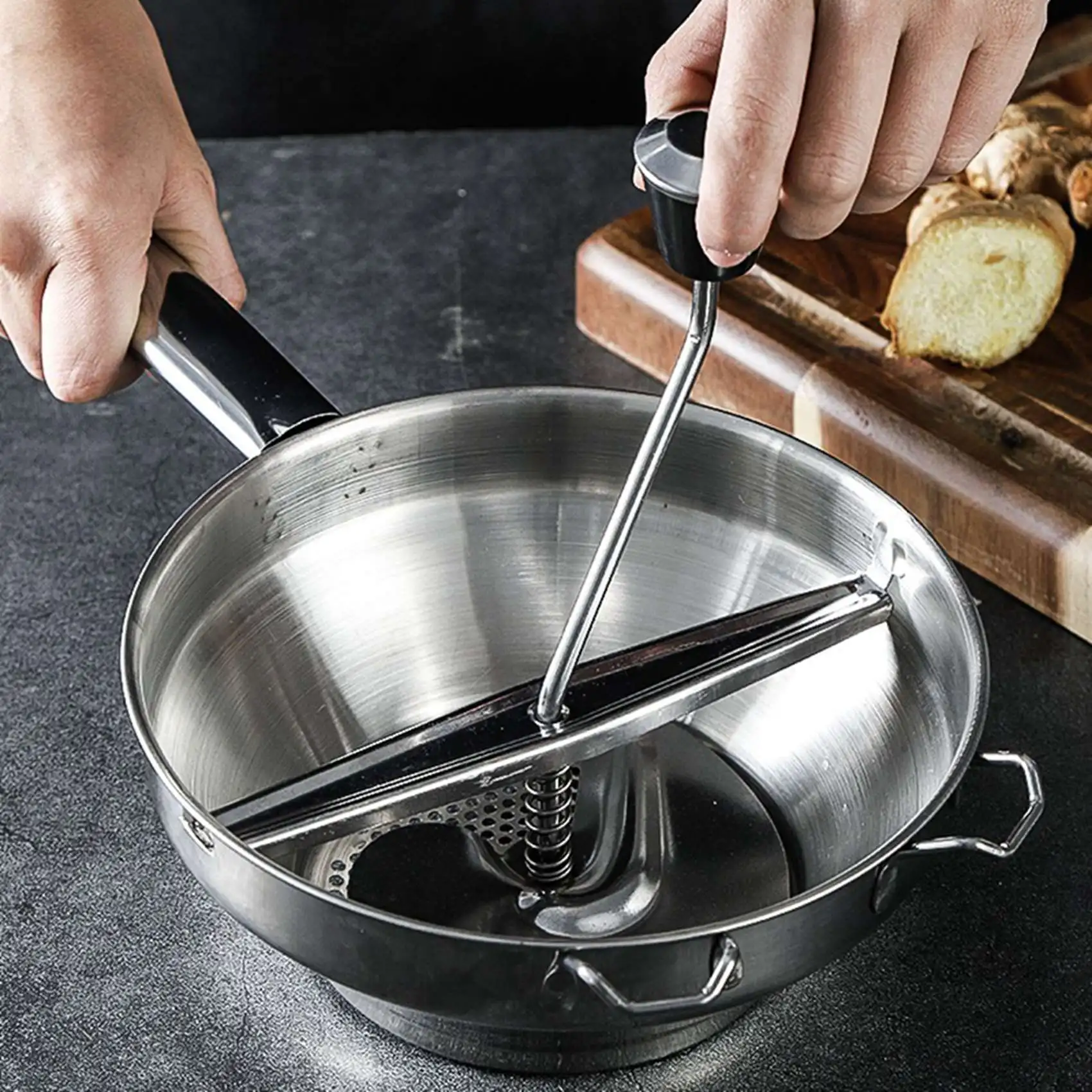 A93E-2X Stainless Steel Rotary Food Mill Great For Making Puree Or Soups Of Vegetables Tomatoes Creative Home Kitchen Tools