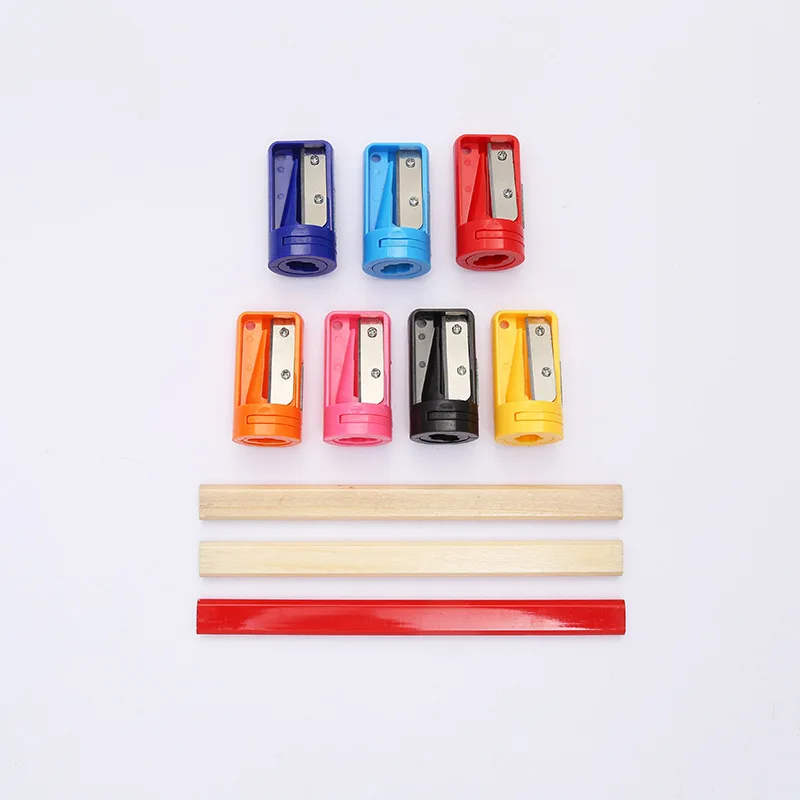 New woodworking pencil sharpener colorfulful plastic student exam special pencil sharpener art student carpentry pencil sharp...