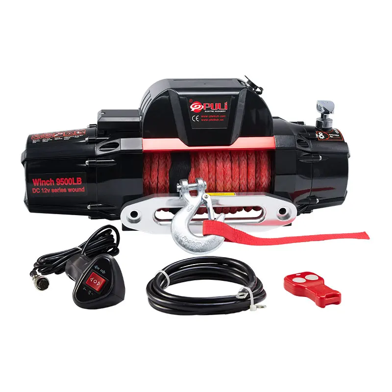 

TOP SALE 4WD 12V/24V FAST SPEED ELECTRIC WINCH 9500LB For JEEP