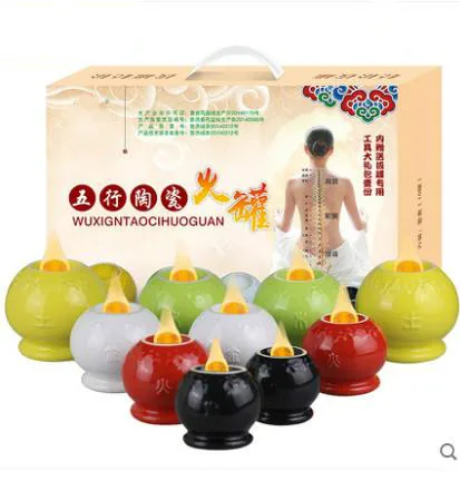 in physical therapy massage ceramic cupping home beauty salon pot cupping suits moisture absorption