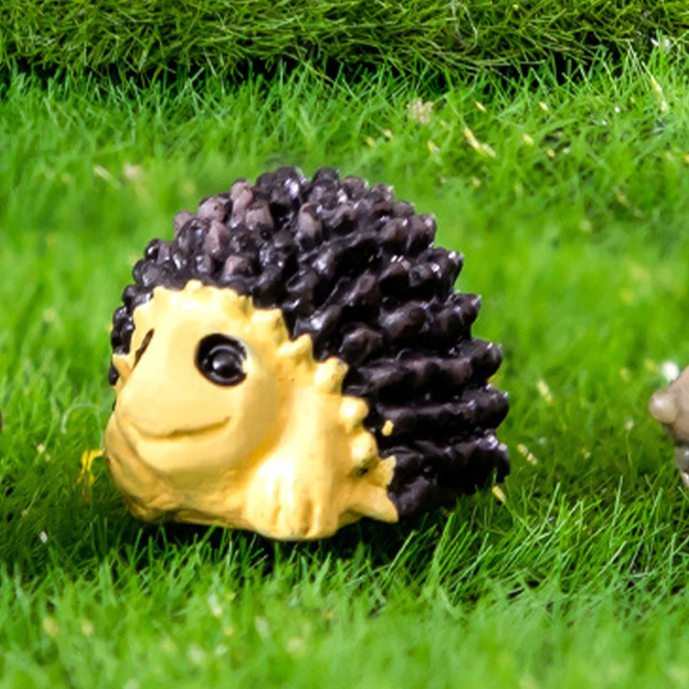 

10pcs Mini Figurines Resin Tiny Animal Animal Garden Statue Micro Landscape Decoration Tiny Yard Balcony Decor