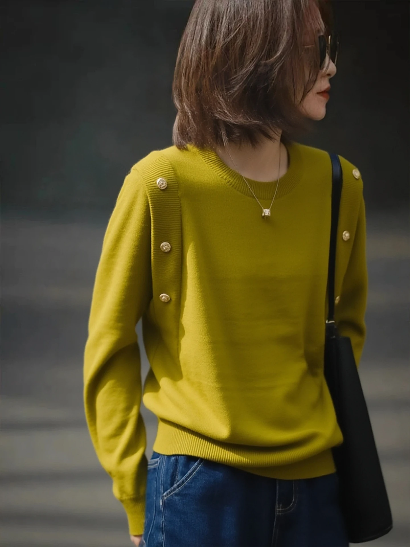 Faionable Camere Knitwear Long Sve Einzigartige Basisschicht Irt Sli Winteroberteil für junge Frauen Pendeln Sle Loose Fit