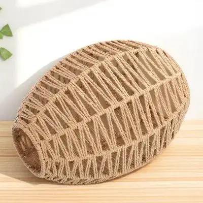 

1 шт. Плетеный вручную абажур для подвесного светильника, имитация конопляной веревки, художественный светильник для спальни и гостиной