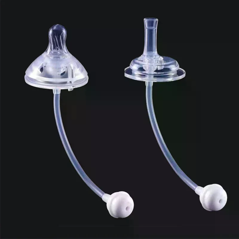 Anti Flatulence Silicone Wide Neck Baby Feeding Milk Bottle Natural Nipple Teat