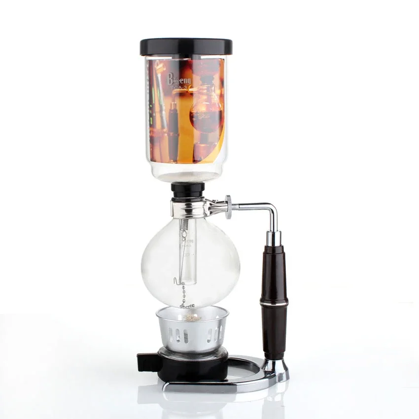 Heat Resist 3/5 Cups Coffee Syphon Japanese Style Tea Syphon Espresso Coffee Machine Percolators TCA-5