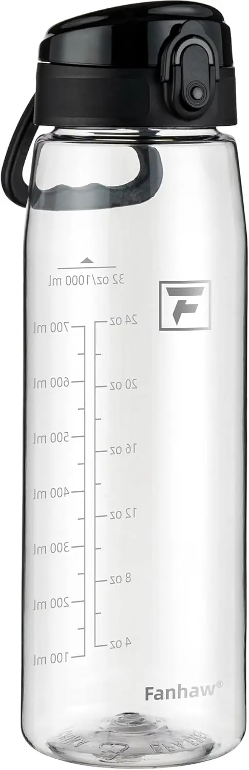 

Бутылка для воды Tritan объемом 32 унции с крышкой для быстрого питья, без BPA, легкая, герметичная, для спортзала, путешествий, школы