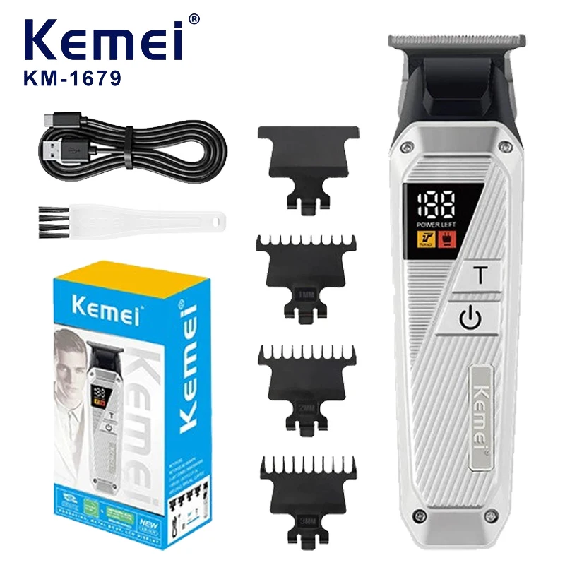 

Kemei KM-1679 Машинка для стрижки волос Портативная парикмахерская Специальные ножницы для резьбы по масляной головке Электрические ножницы для резьбы