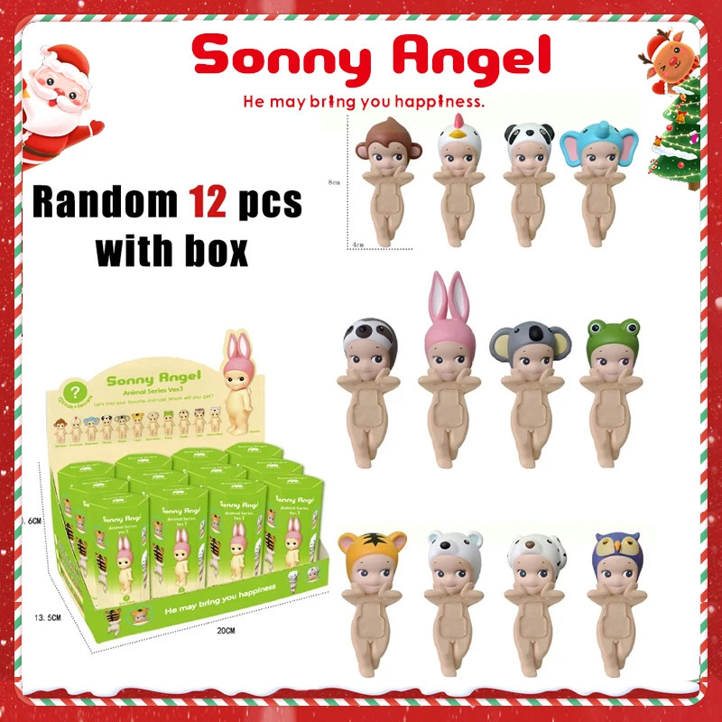 Sonny Angel Hippers-caja ciega misteriosa, serie de Ángel tumbado, figuras de Anime, juguetes, sorpresa de dibujos animados