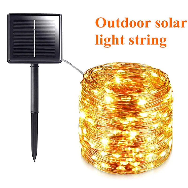 Solar String Fairy Lights 20m 200LED / 5M 50 LED Waterproof Outdoor Garland Solar Power Lamp Christmas For Garden Decoration