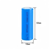 2000mAh 18500 lithium battery 3.7V rechargeable lithium battery model aircraft flashlight shaver massager battery