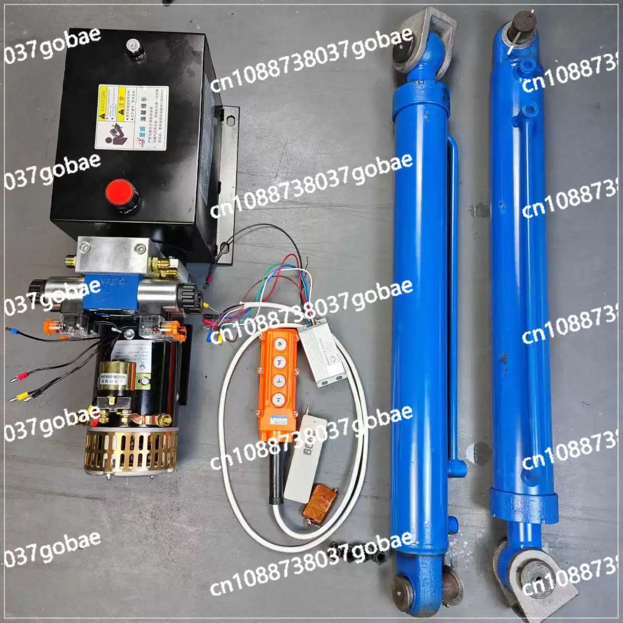 Semi-trailer flatbed truck trailer ladder modification remote control automatic lifting car truck modification hydraulic lifting
