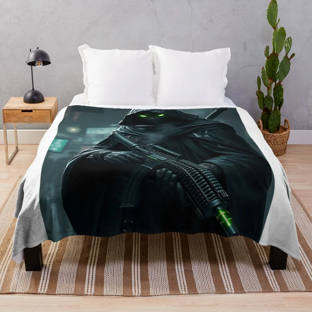 

Eerie Presence Throw Blanket anime Decorative Sofas Hairys Blankets