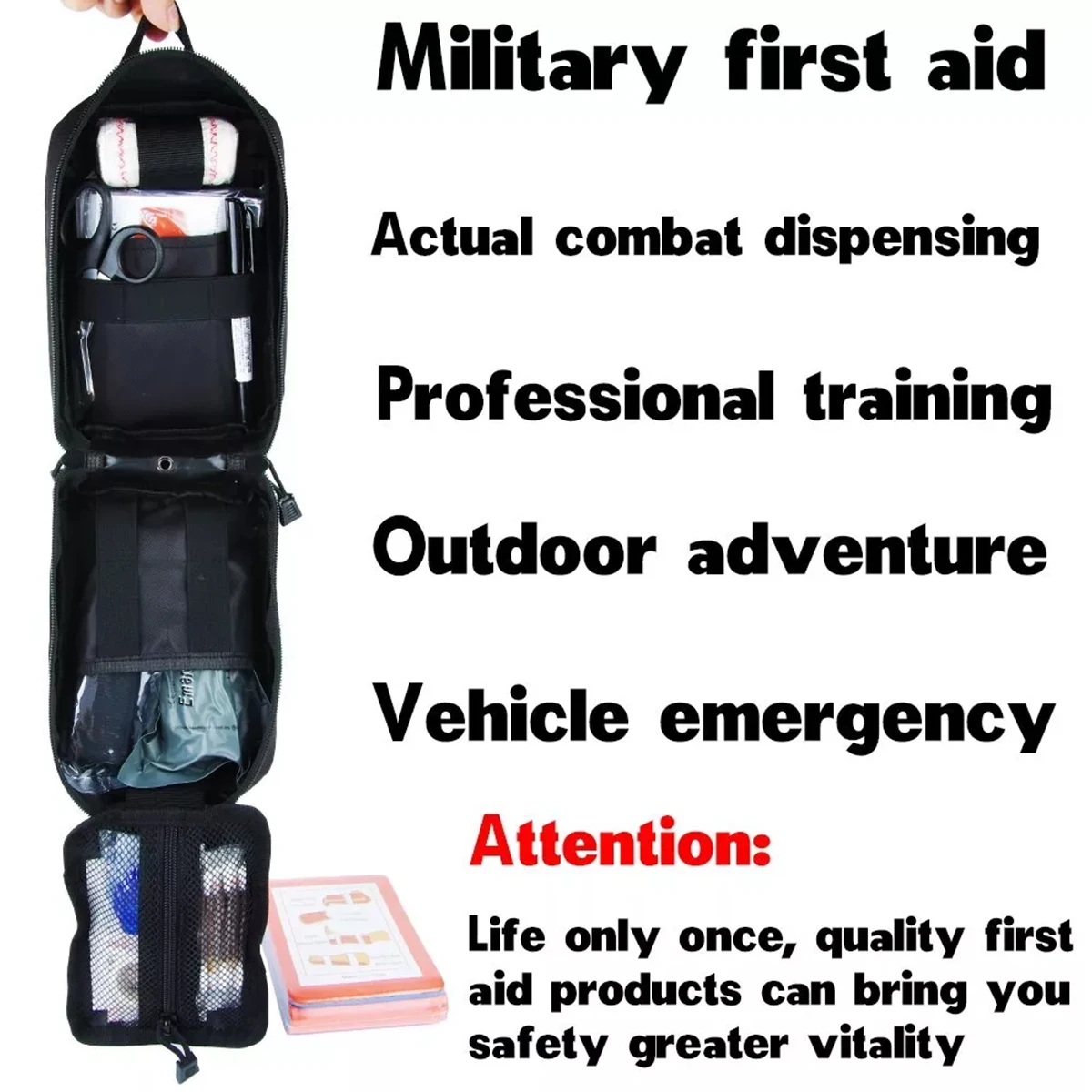 50pcs home outdoor travel first aid kit, camping, boating, hiking, multifunctional portable hiking kit survival kit