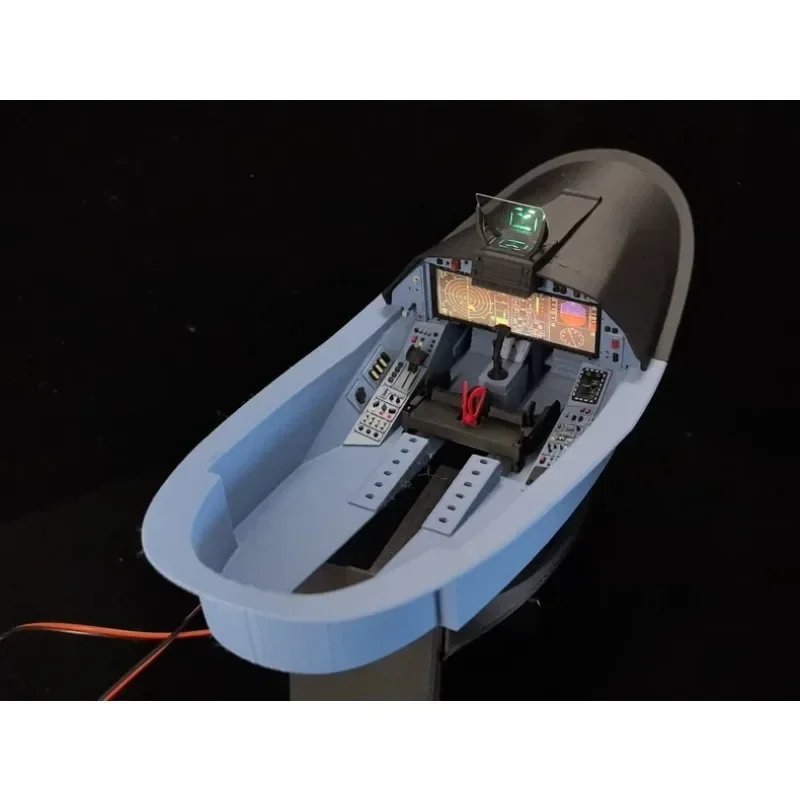 For FLYFANS Twin 70mm EDF SU-57E Stealth Fighter RC Airplane FPV Cockpit Scale Simulation Interior with LED Light Effect