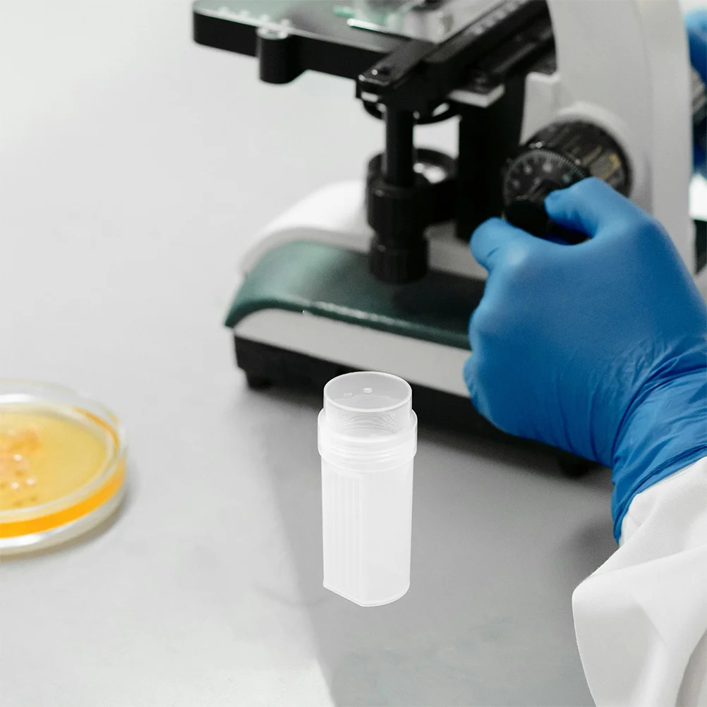 2 قطعة مختبر عالي الوضوح تلطيخ جرة البلاستيك المجهر الشريحة تلطيخ الرف حامل الشريحة دائم لأبحاث علم الأحياء الكيمياء #4