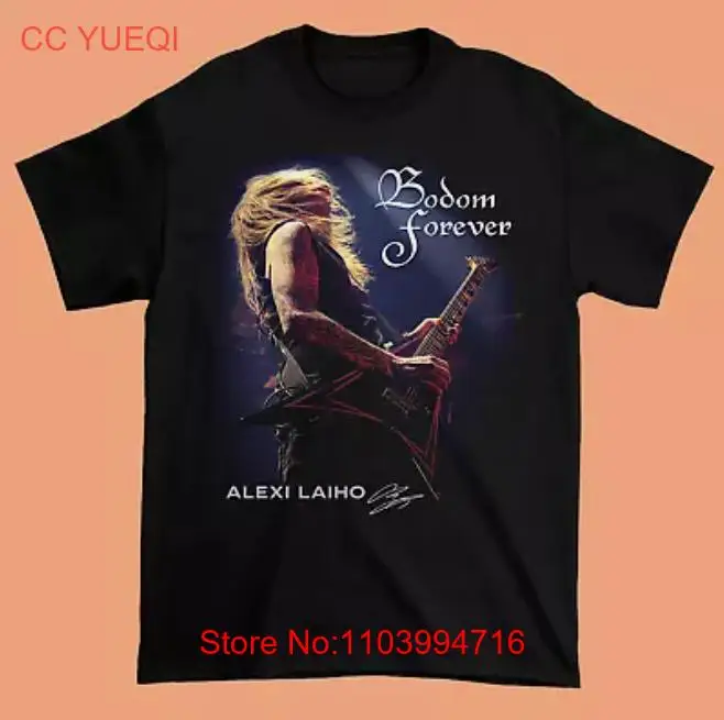 Vintage Alexi Laiho Signed For Fans Cotton Black Full Size Unisex Shirt