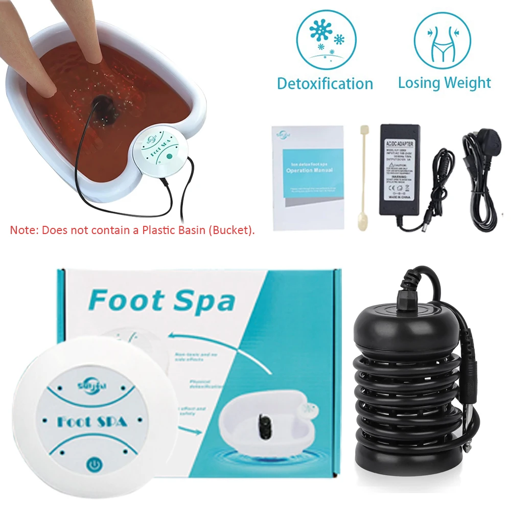 

Detox Ionic Foot Spa Bath Machine Detoxifier Mini Foot Bath Ion Health Therapy Cleanse Footspa Vibration Best Care Arrays Aqua