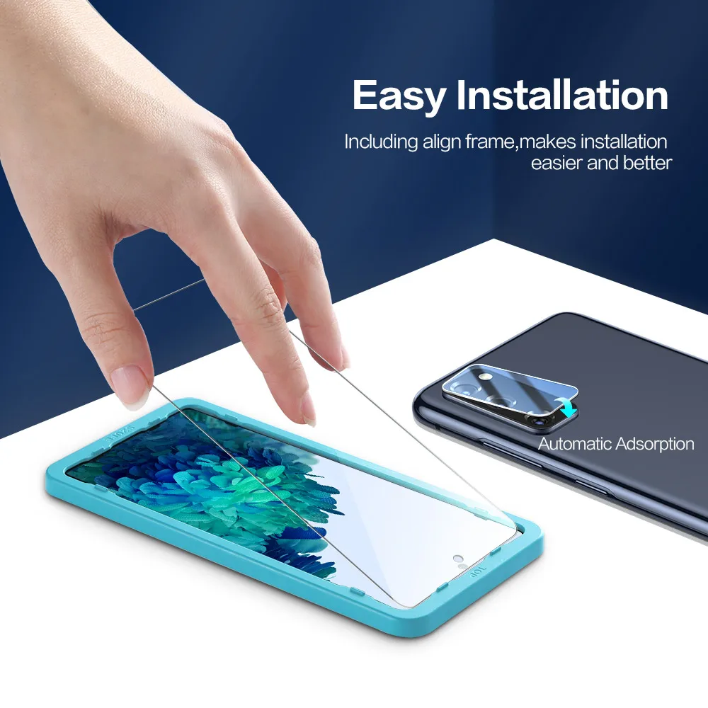 SmartDevil Screen Protector for Samsung Galaxy S21 FE S20 FE Tempered Glass Protector Film HD Clear Anti-Scratch