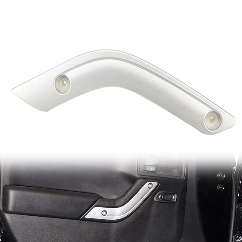 Car Interior Door Handles Left & Right For Jeep Wrangler JK 2007-2017 Door Grab Handle Inserts Cover Replacement Car Accessories