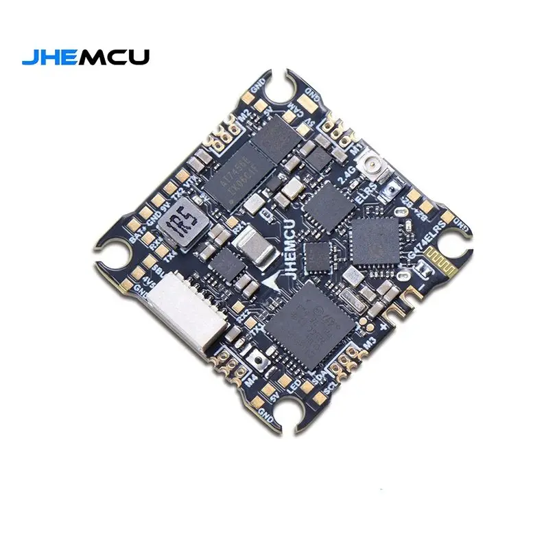 

JHEMCU G474ELRS AIO Контроллер полета Встроенный 2,4G ELRS Приемник OSD 8 МБ Черный ящик Поддержка 1-2S 25x25 мм RC FPV Дрон для фристайла