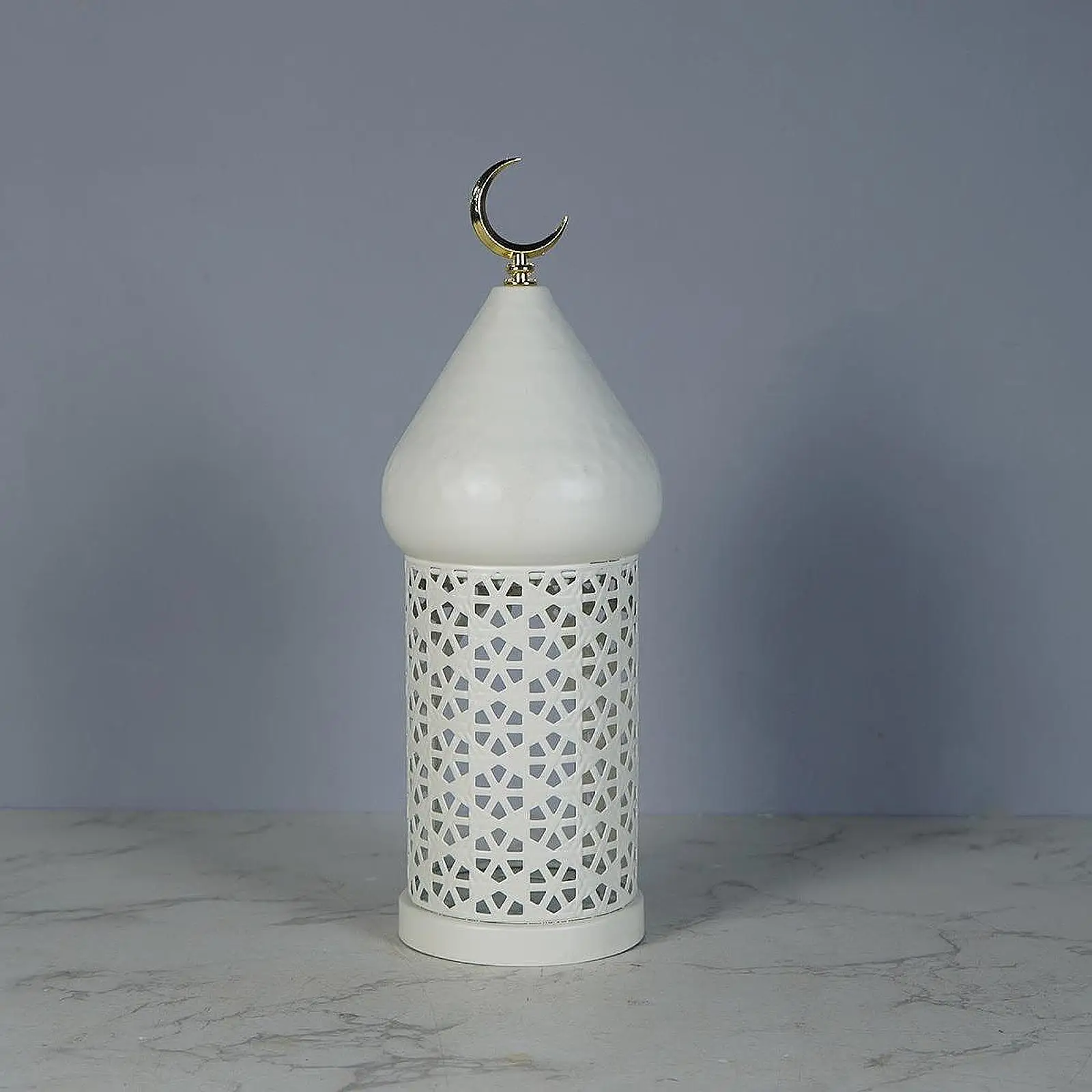Decorative Candle Holder Ramadan Decoration Eid Mubarak Desktop Ornament for Weddings Living Room Dining Room Mantel Home Decor