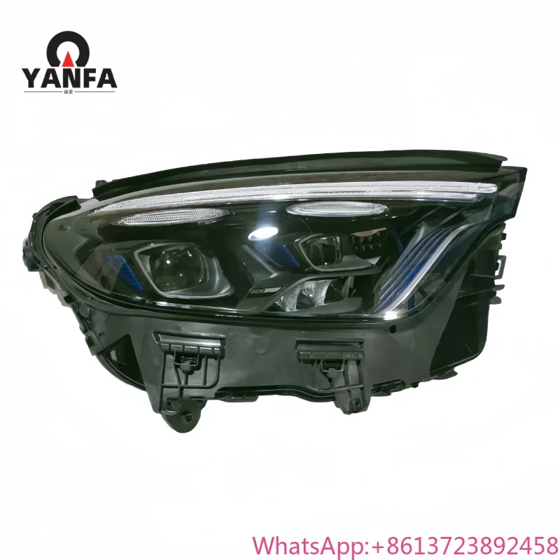 

For For Mercedes-Benz GLC LED Headlights 2023-2025 C254 X254 High-End Headlights GLC Turn Signal High Beam Angel Eye Projector L
