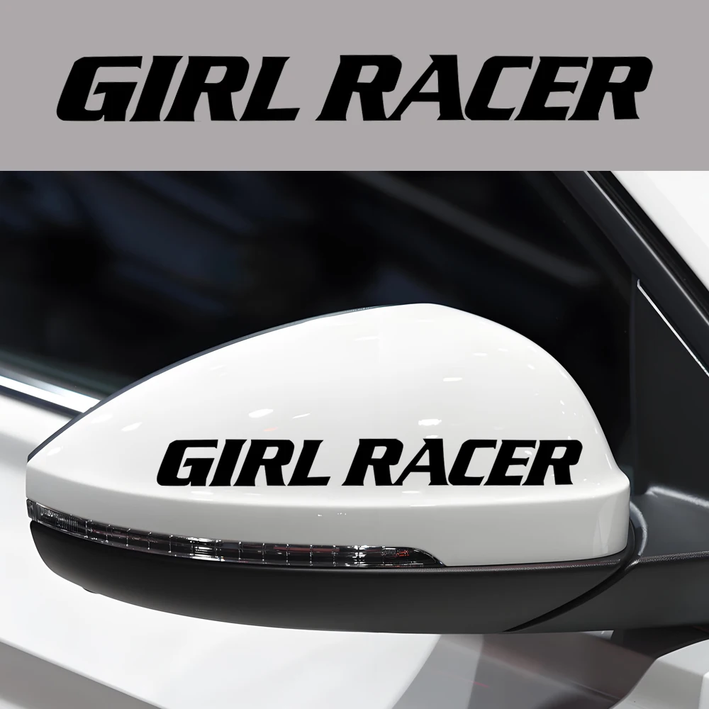 1 قطعة فتاة المتسابق دراجة نارية ملصقات نافذة السيارة الوفير الديكور دراجة نارية الجبهة القلنسوة خزان الوقود الجانب Fairings خوذة شارات الفينيل