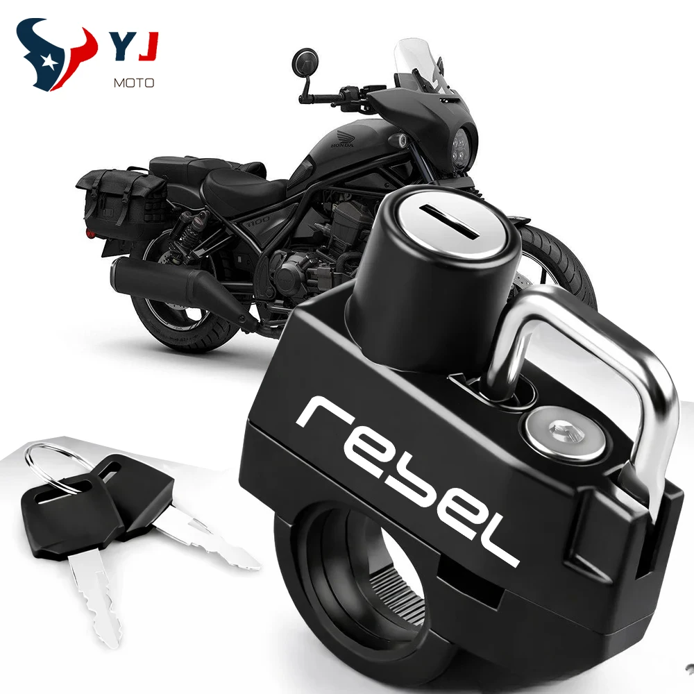 Motorcycle Helmet Lock For Honda Rebel 300 Rebel 500 CMX Rebel300 Rebel500 Anti-theft Locker Helmet Lock Locking Device