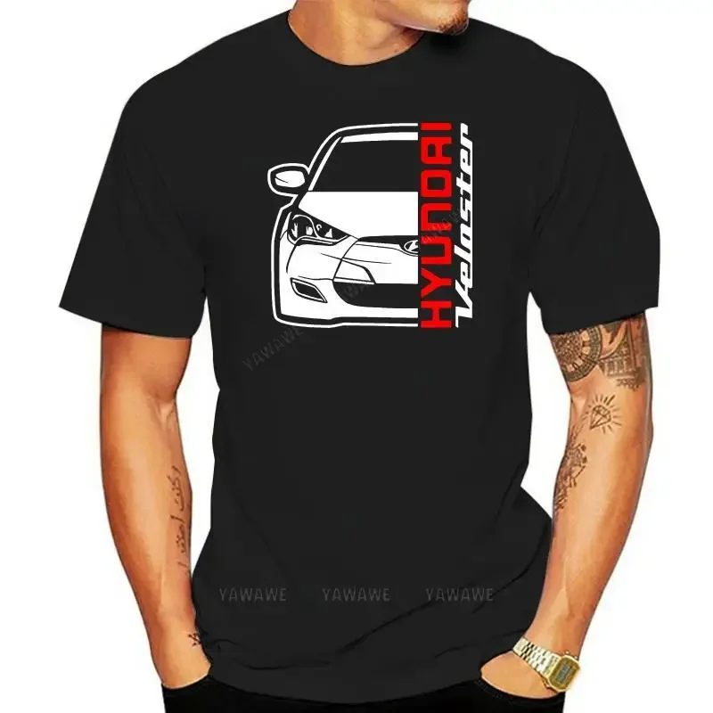 Male short sleeve Fashion Summer T Shirt Classic Korean car fans Veloster Tee SHIRT mens casual tee-shirt cotton Fashion tops