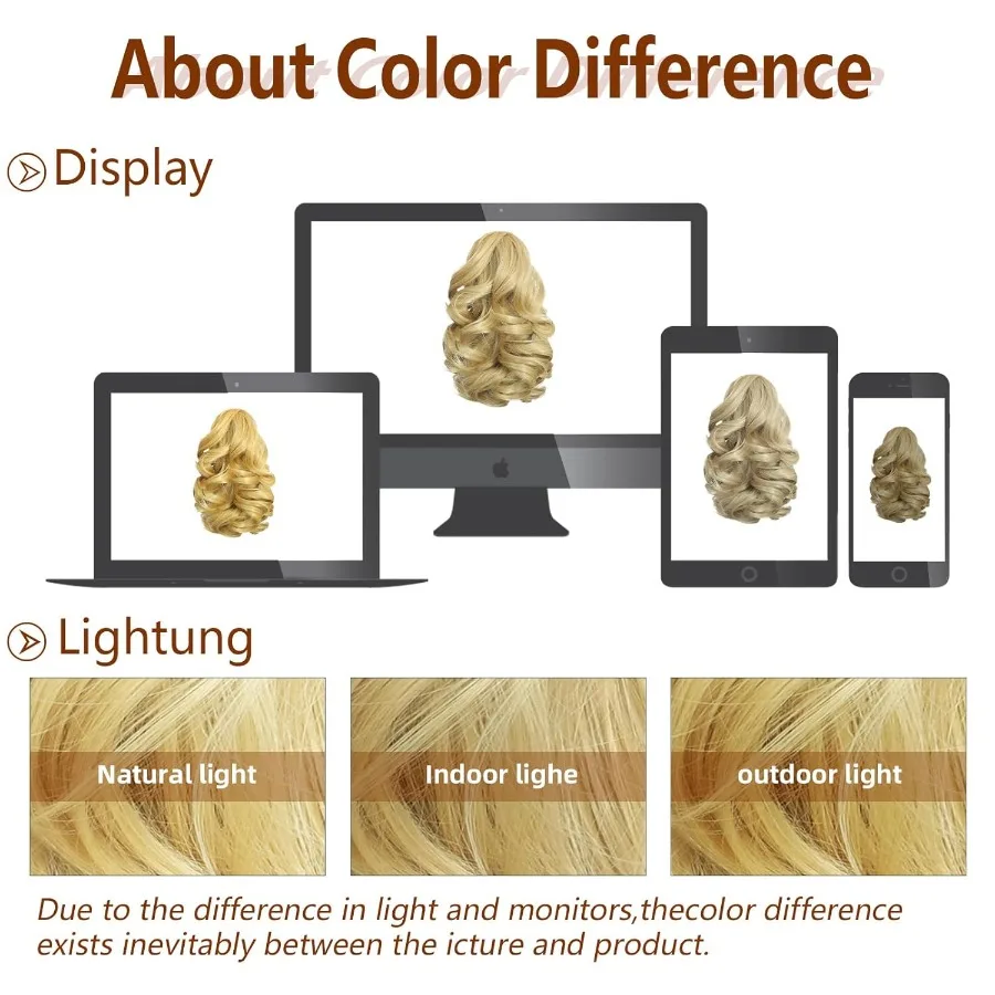 9 وصلات شعر قصيرة بمشبك على شكل ذيل حصان للنساء مع شعر صناعي طبيعي ناعم ومجعد ومموج مثالي لمواصفات الارتداء اليومي