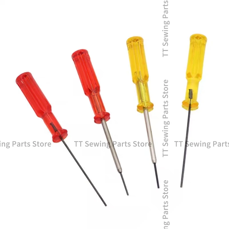 1PCS 1.5 1.6 Upper Needle Screwdriver Wrench Red Yellow Screwdriver Sewing Machine Hexagonal Upper Needle Spoon Sewing Machine