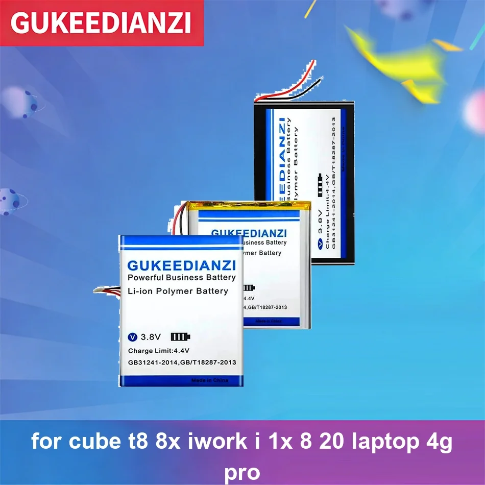 

Tablet Battery Fast Charging 28198116 6100-15100mAh For Cube T8 8X Iwork i 1X 8 20 Laptop 4G Pro