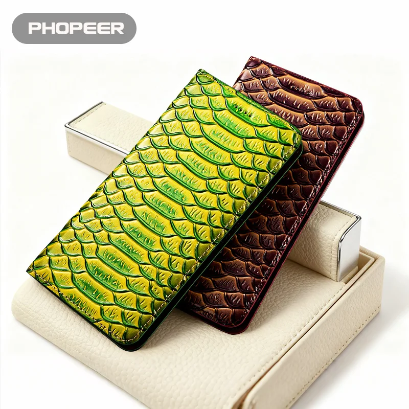 Luxury Genuine Leather Case for Samsung A01 11 21 31 41 51 71 Core M40 4G 5G Candle Flow Texture Flip magnetic  phone case