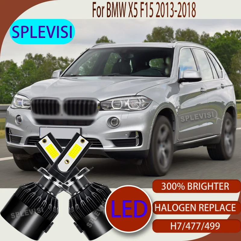 

H7/477/499 LED High Low Beam Bulb Fan Cooled Silent Cooling Fan IP67 For BMW X5 F15 2013-2018 2013 2014 2015 2016 2017 2018