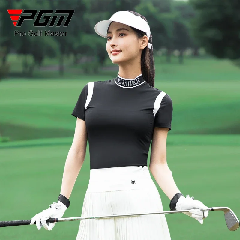 PGM Golf Women's Ice Silk T-shirt Spring/Summer Tennis Sports Top YF791