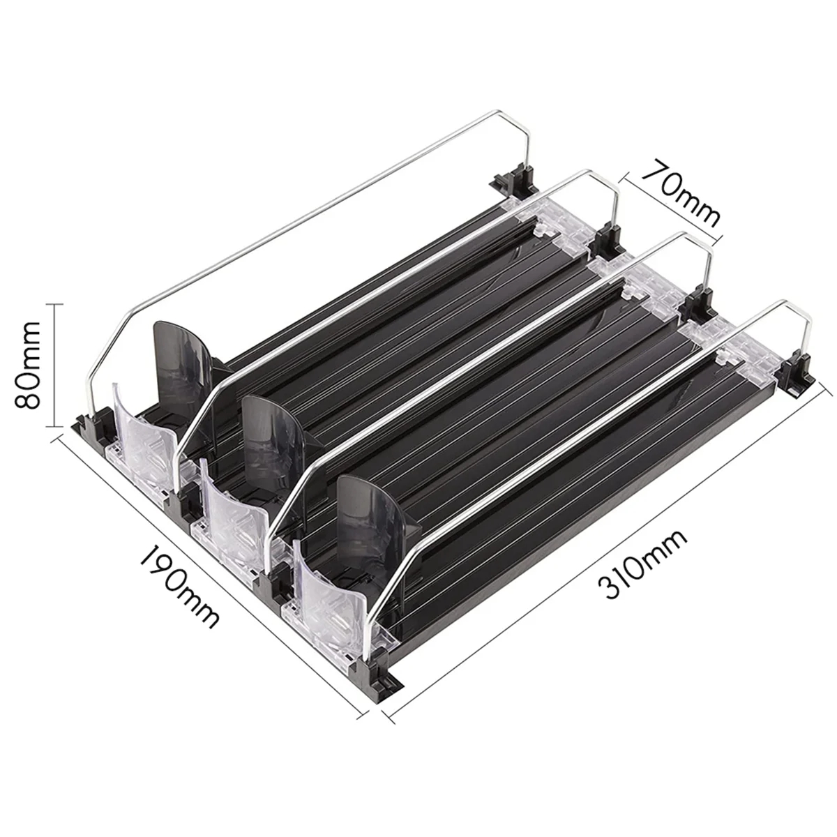 Dispensador de latas de refresco para frigorífico con deslizamiento ajustable: perfecto para refrescos, cervezas y otras bebidas