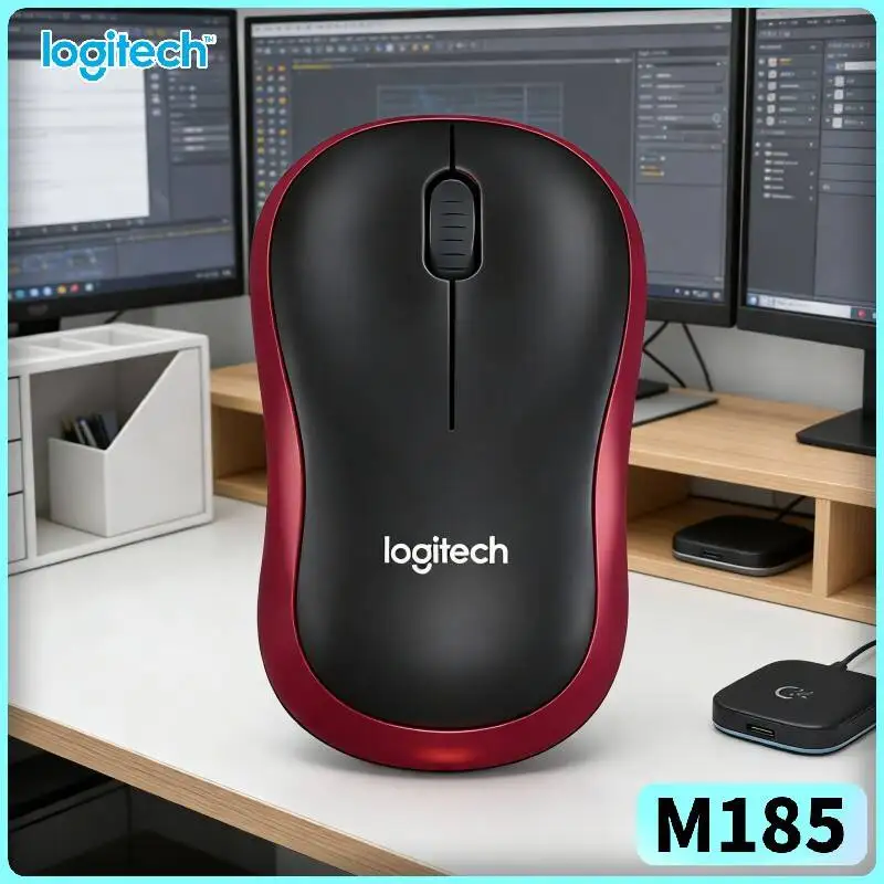 

Мышь Logitech M185 Office-Power с автоотключением, 12 месяцев автономной работы, радиус действия 10 м, 3 кнопки, функция прокрутки, для дома, учебы и работы