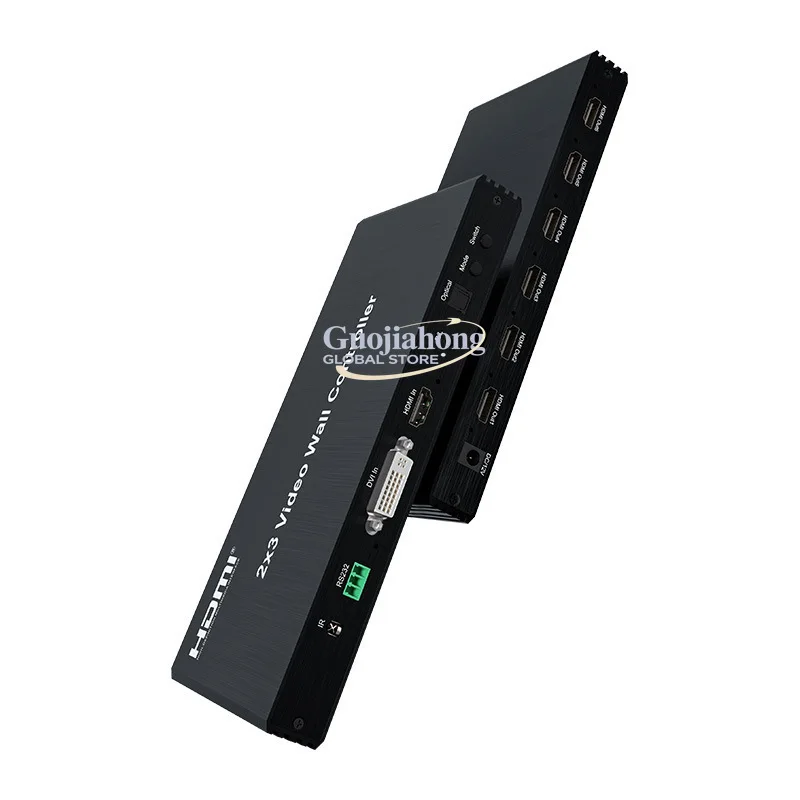 2X3 Video wall video splicer, TV splicing box, splicing processing, six-screen splicing screen
