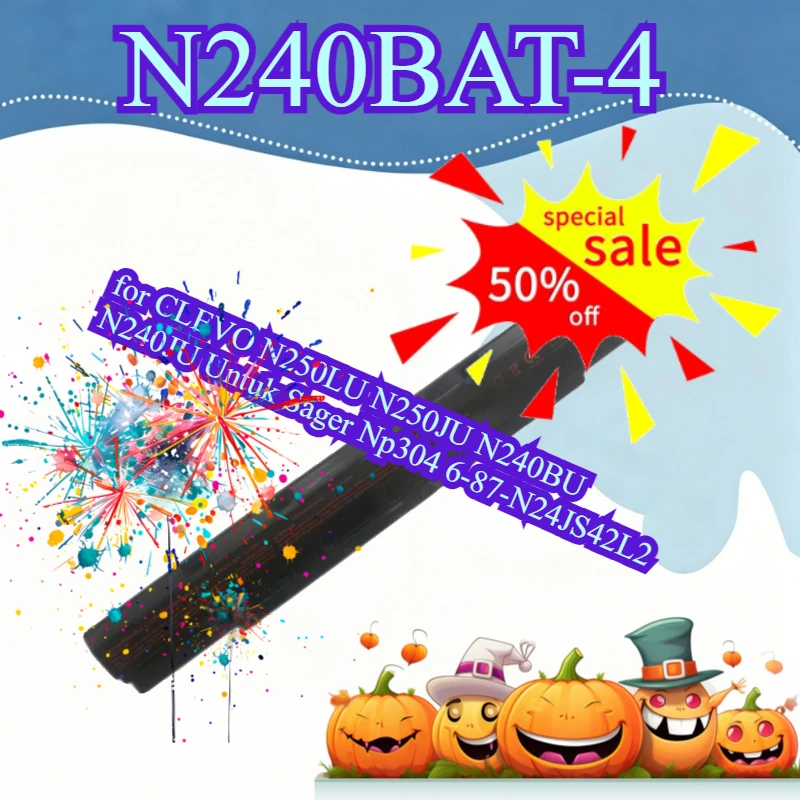 

Аккумулятор для ноутбуков CLEVO N250LU, N250JU, N240BU, N240JU, Sager NP304, 6-87-N24JS42L2, 14.8V, 32Wh