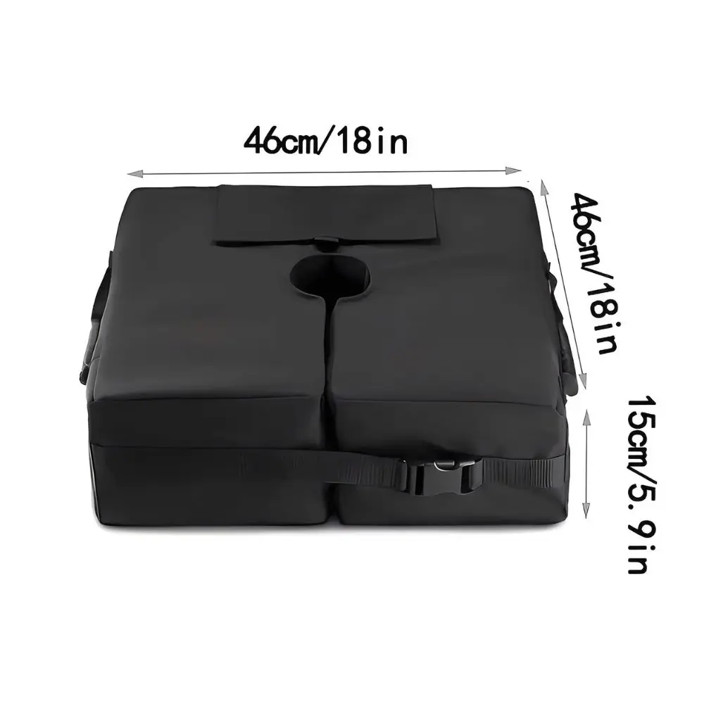 1/2pcs Cantilever Umbrella Base Sandbag, Fillable Weight Bag with Buckle Handle, Outdoor Patio Parasol Anti-Sway Accessory YMY