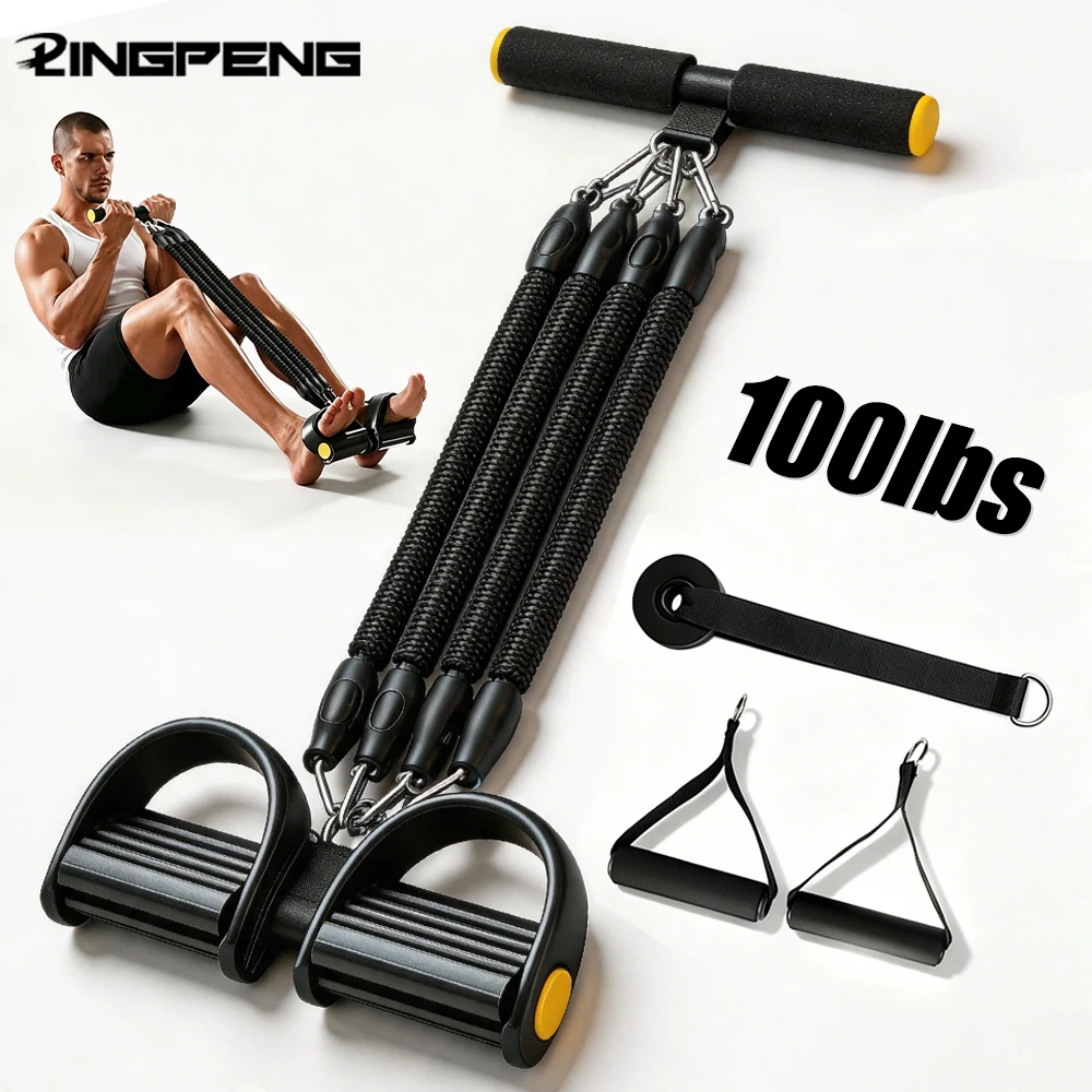 Banda de Resistencia Multifuncional para Ejercicios Abdominales con Pedal, Entrenador de Hombros y Espalda para un Hombro Hermoso y Definido
