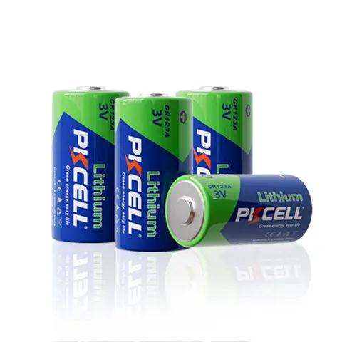 For PKCELL 3V Battery CR123A CR123 123A CR17345 KL23a VL123A DL123A 5018LC EL123AP Li-MnO2 Lithium batteries LED Flashlight