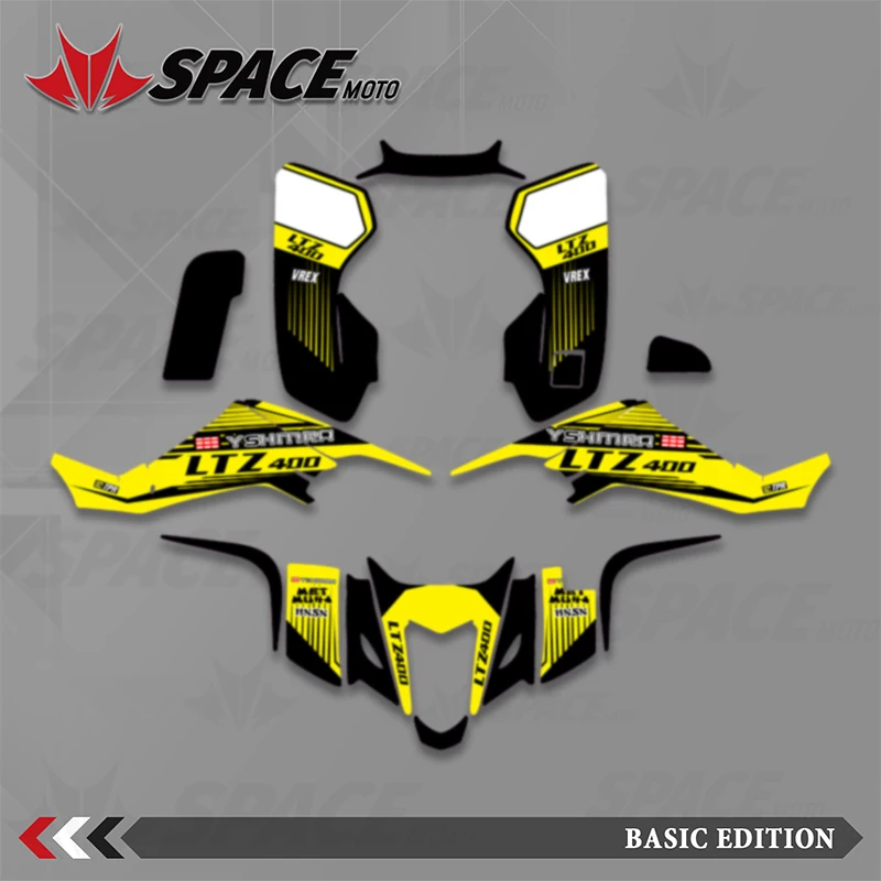 

SPACE For SUZUKI LTZ400 LTZ 400 2003 2004 2005 2006 2007 2008 Motorcycle Graphics Decals Stickers Motorcycle Number Name Custom