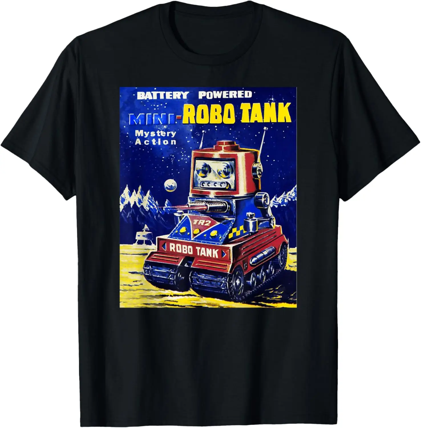 

Vintage Robot Tank Japanese American Old Retro Collectible T-Shirt