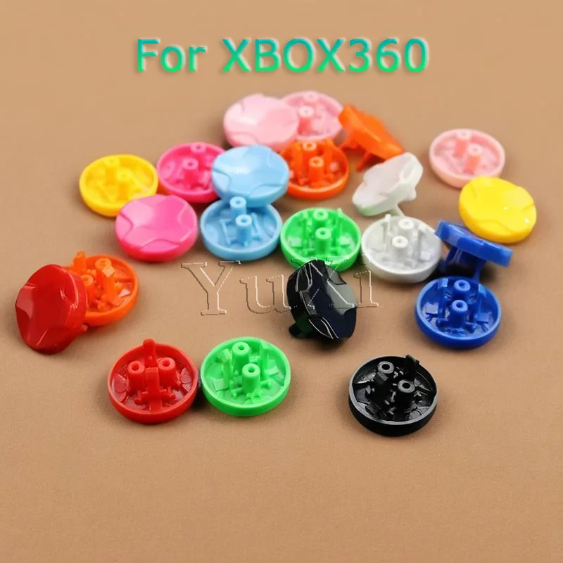 YuXi 2 шт. пластиковый колпачок для джойстика для XBOX360 D-PA0D, колпачок с грибовидной головкой, колпачок с перекрестной кнопкой, аксессуары для игровой консоли, разноцветные
