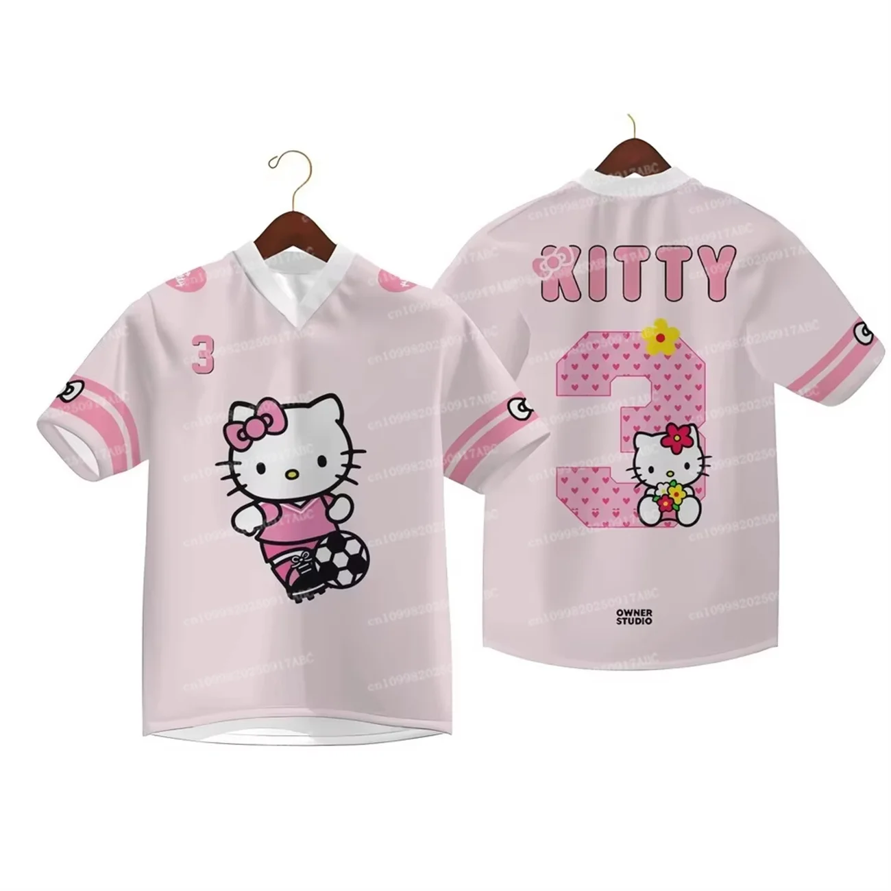 

Hello Kitty Short Sleeve Tee Summer Casual 3D Printed Summer Men TshirtCute Unisex Jersey Sport Top Men T-Shirt Women T-shirt